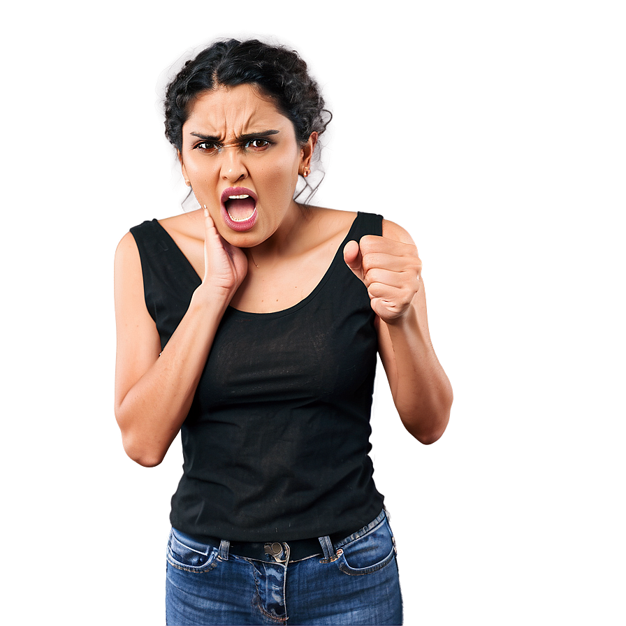 Angry Expression Emotion PNG twe77 PNG with transparent background
