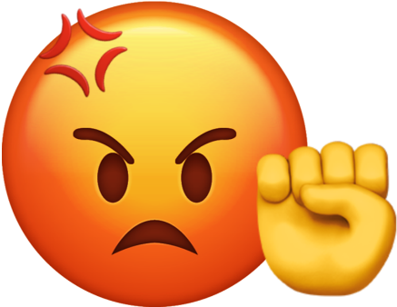#angryemoji #angry #emoji #emojiiphone - Smiley, HD Png Download PNG image with a transparent background, free high-resolution download