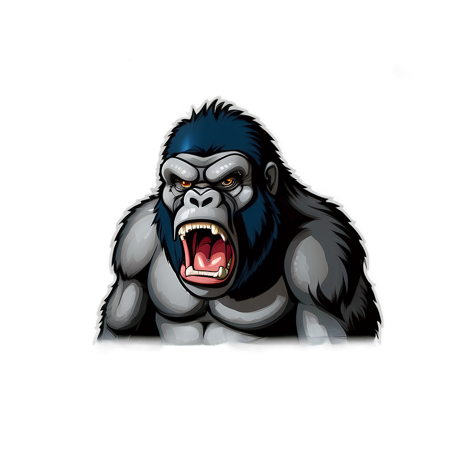 Angry Gorilla Mascot Design Png Lct