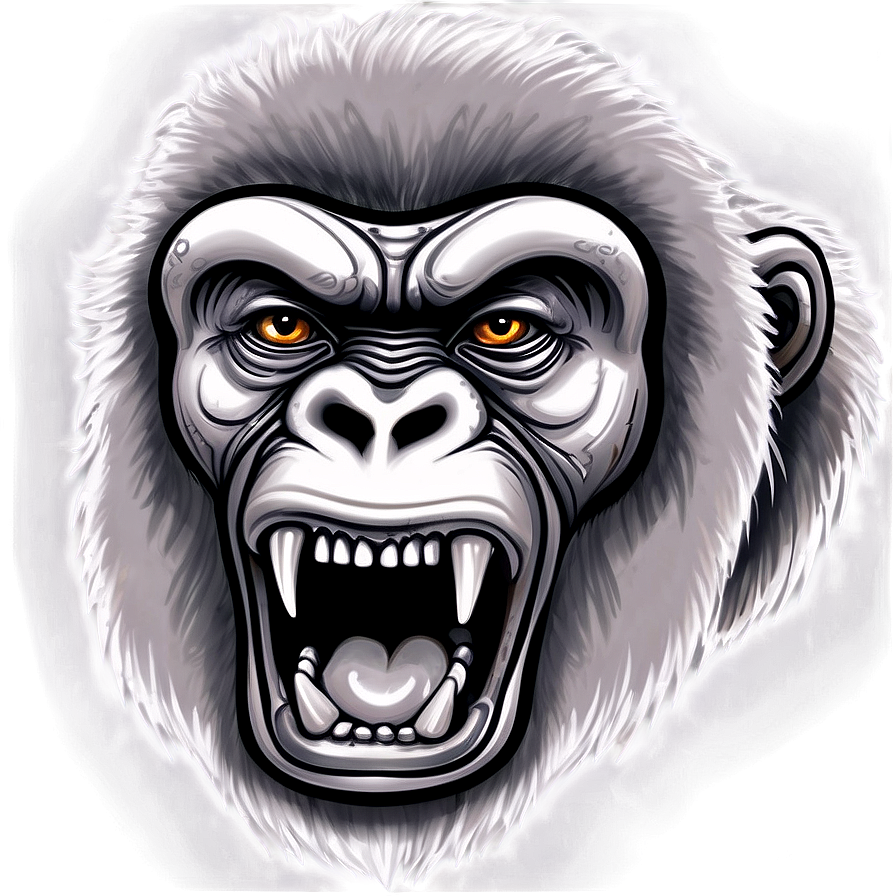 Angry Gorilla Tattoo Design Png Ycq23