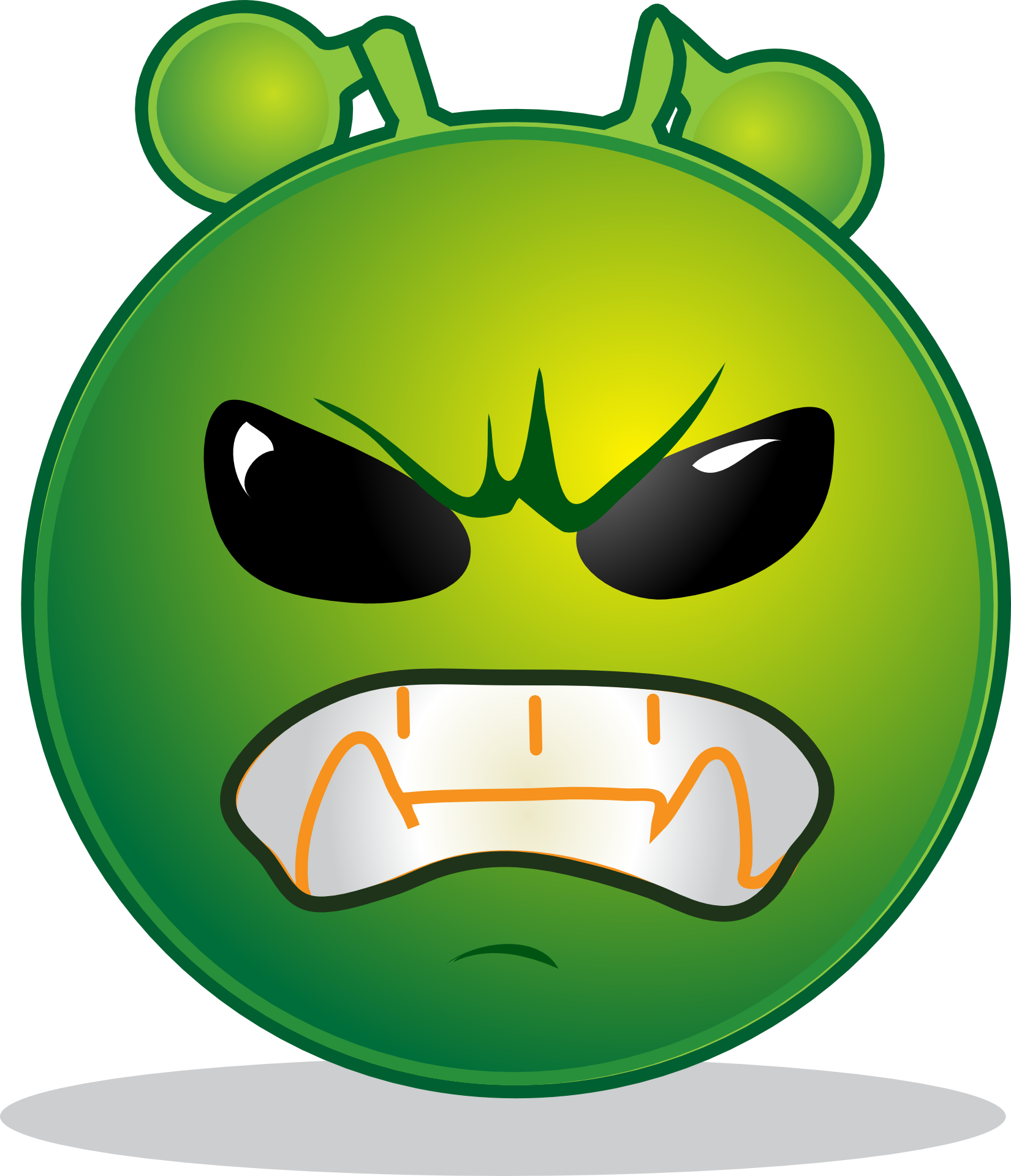 Alien, Smiley, Emoji, Emoticon, Emotions, Cartoon - Hate Clipart, HD Png Download PNG image with a transparent background, free high-resolution download