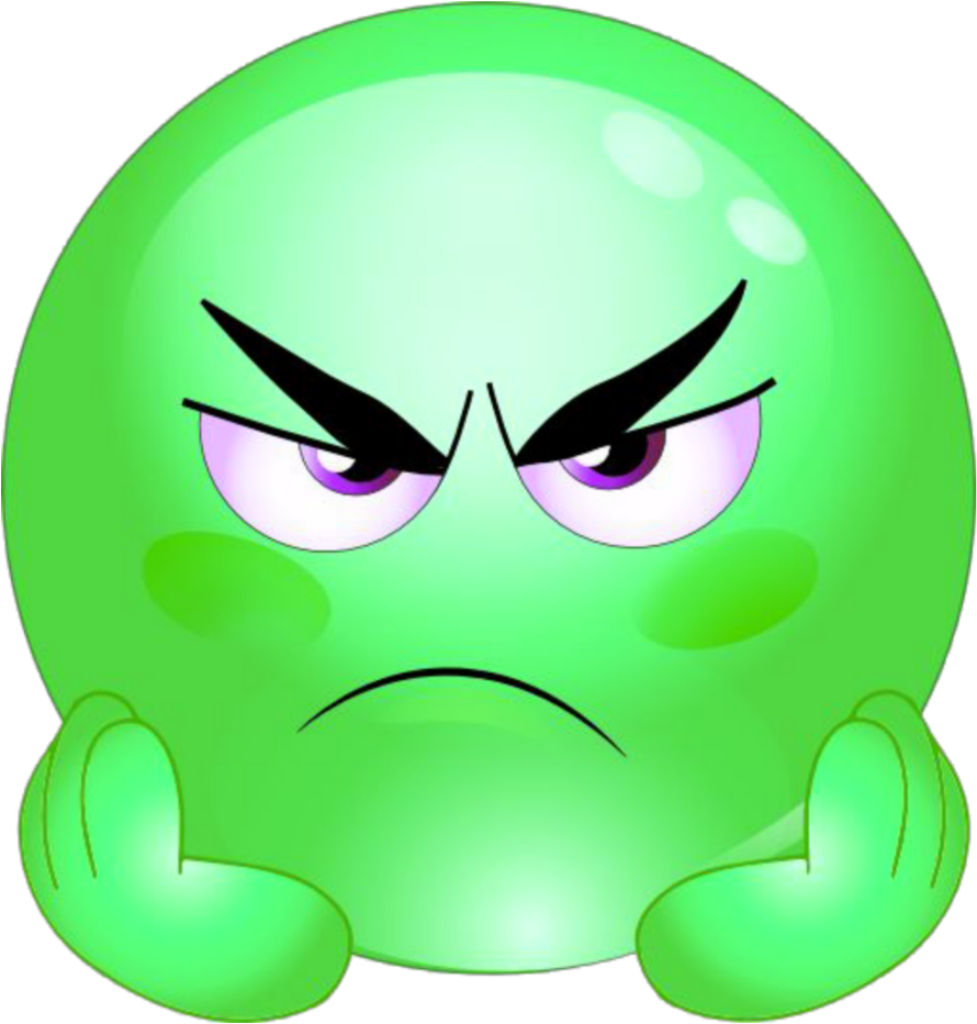 #mq #green #angry #emoji #emojis, HD Png Download PNG image with a transparent background, free high-resolution download