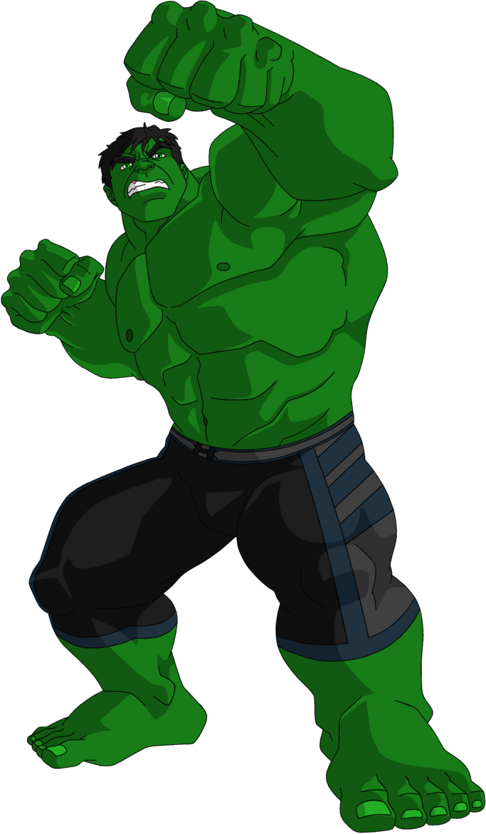 Angry Hulk Illustration