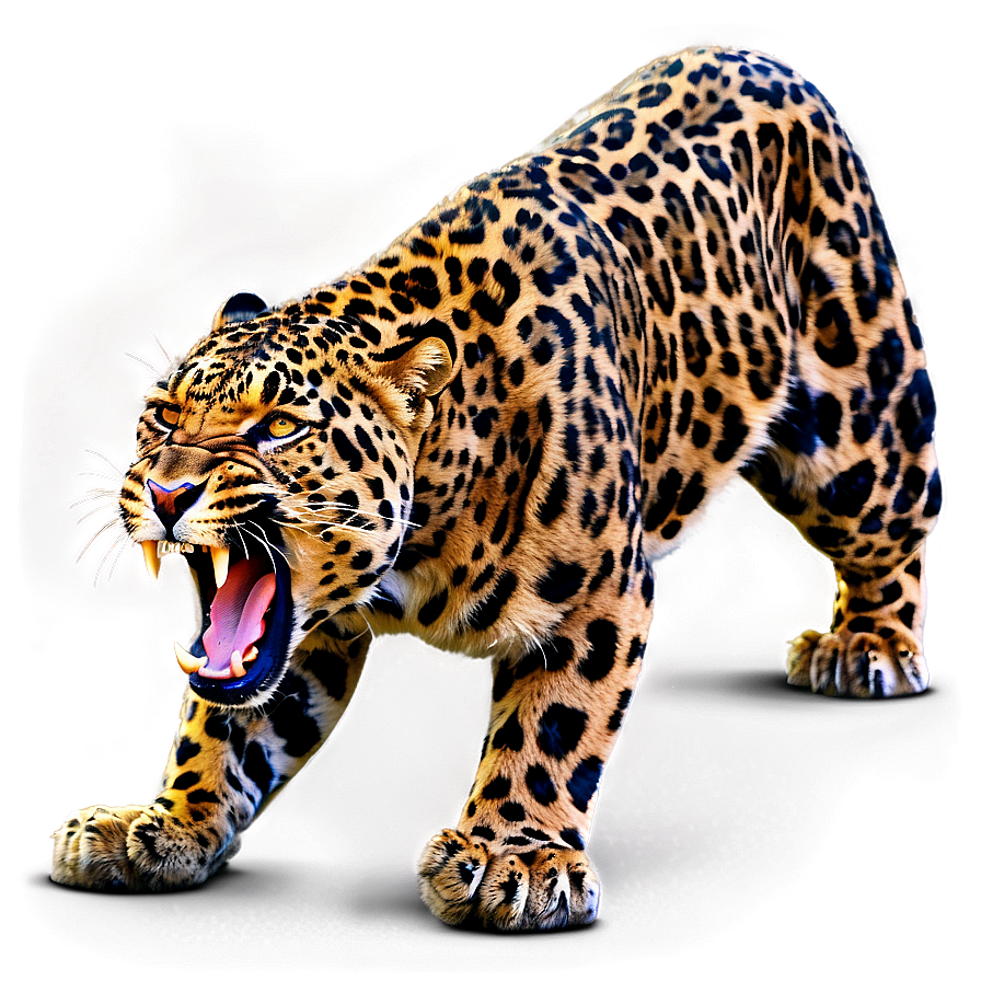 Angry Leopard Expression Png 12