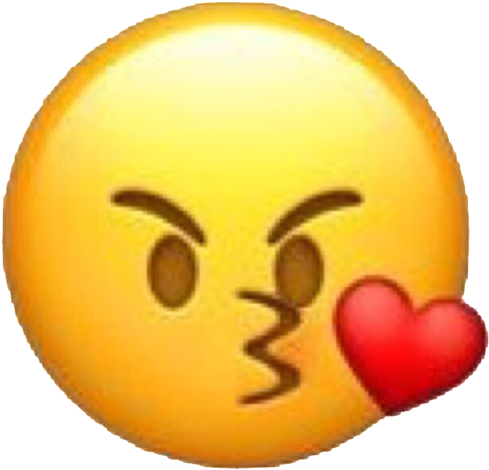 Emoji Heart Kiss Kissemoji Angry Mad Love Heartemoji - Angry Kiss Emoji Png, Transparent Png PNG image with a transparent background, free high-resolution download
