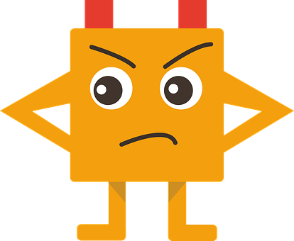 Angry Orange Character