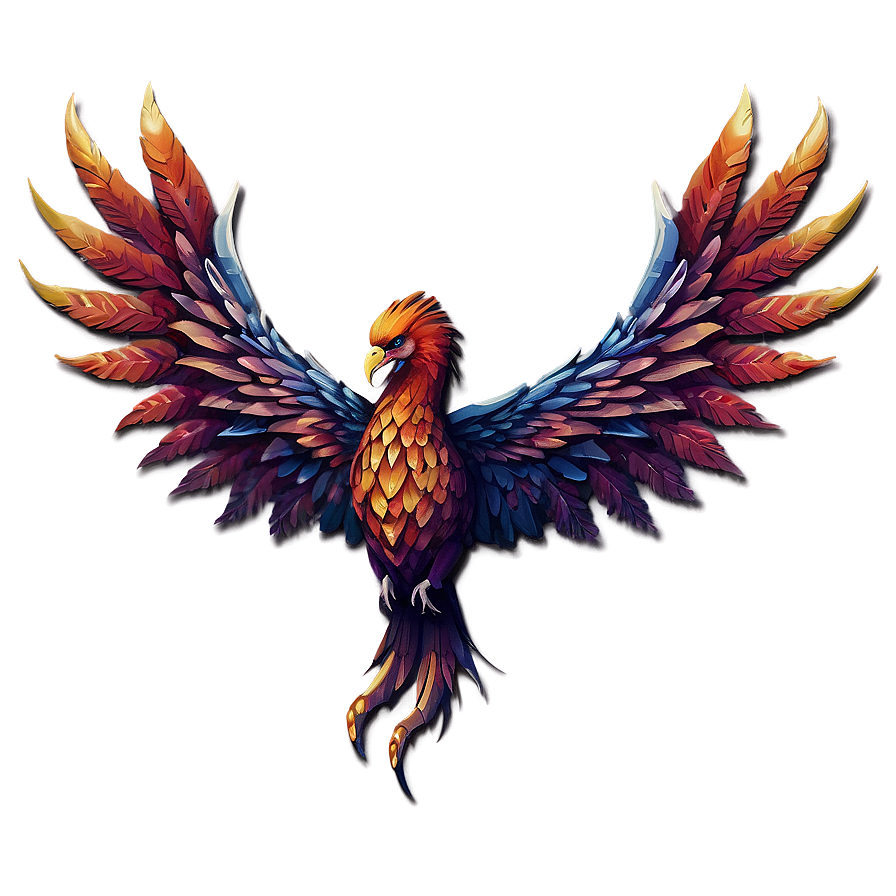 Angry Phoenix Mythical Png 06112024