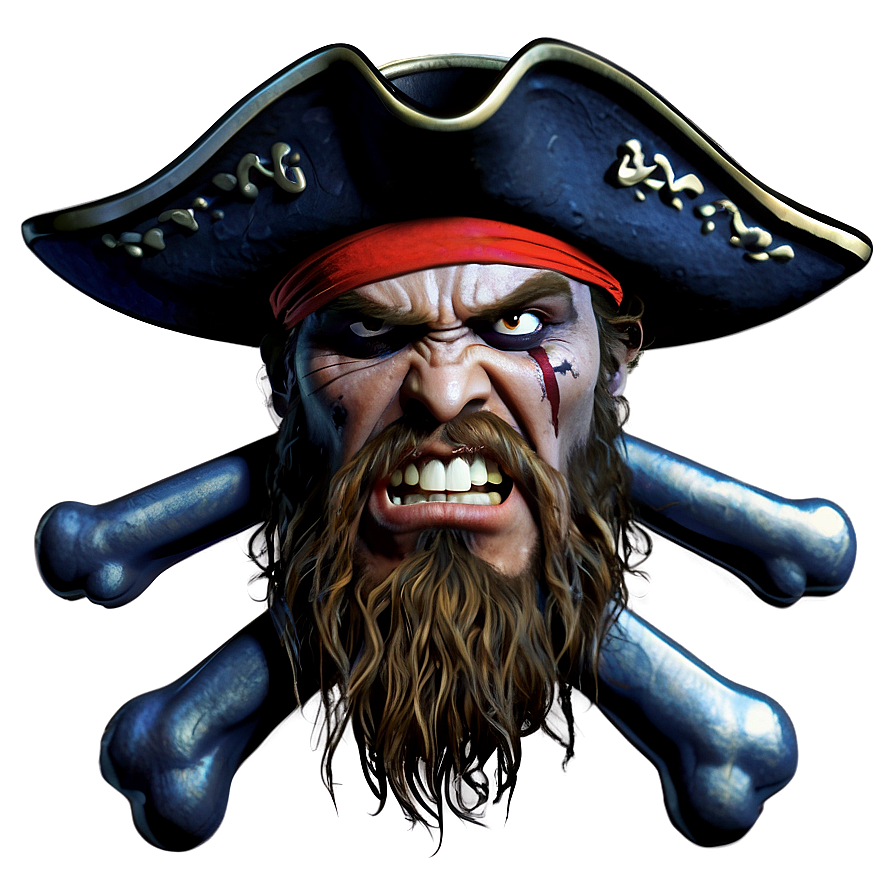 Angry Pirate Icon Png 54