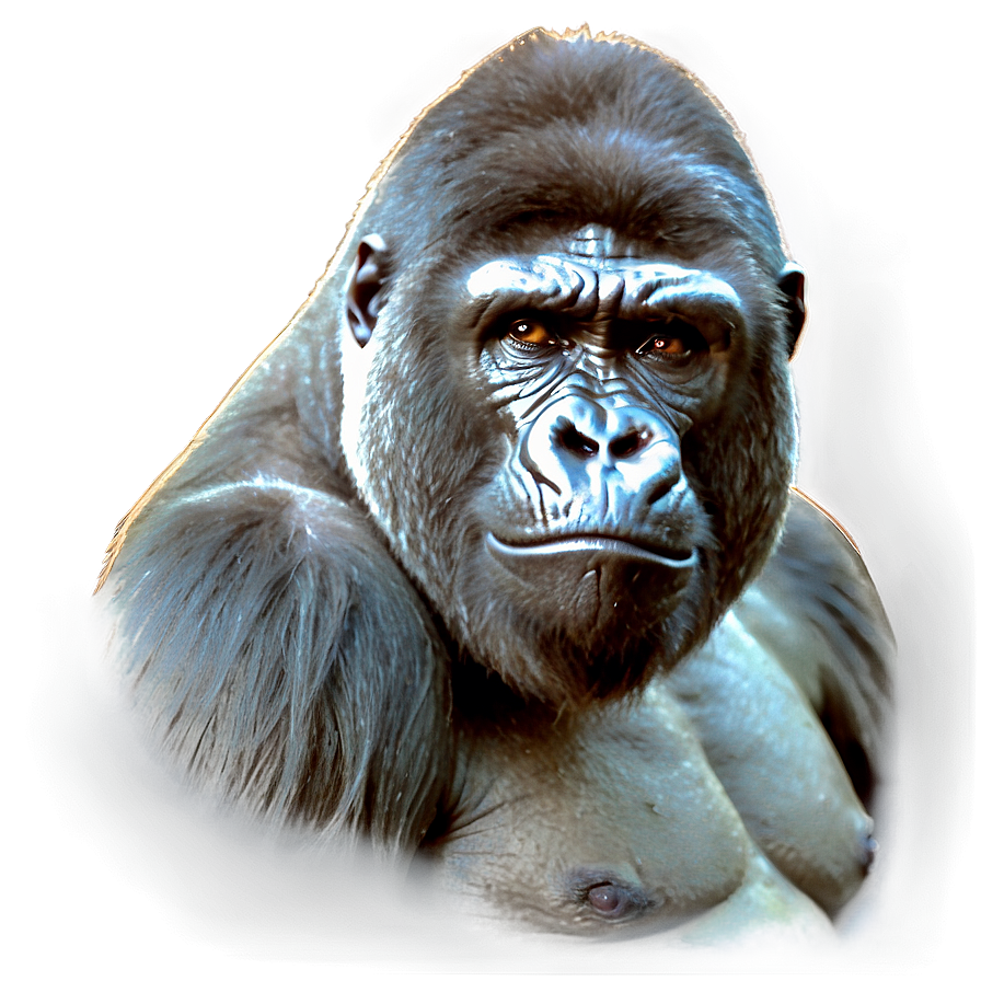 Angry Silverback Gorilla Png Sep