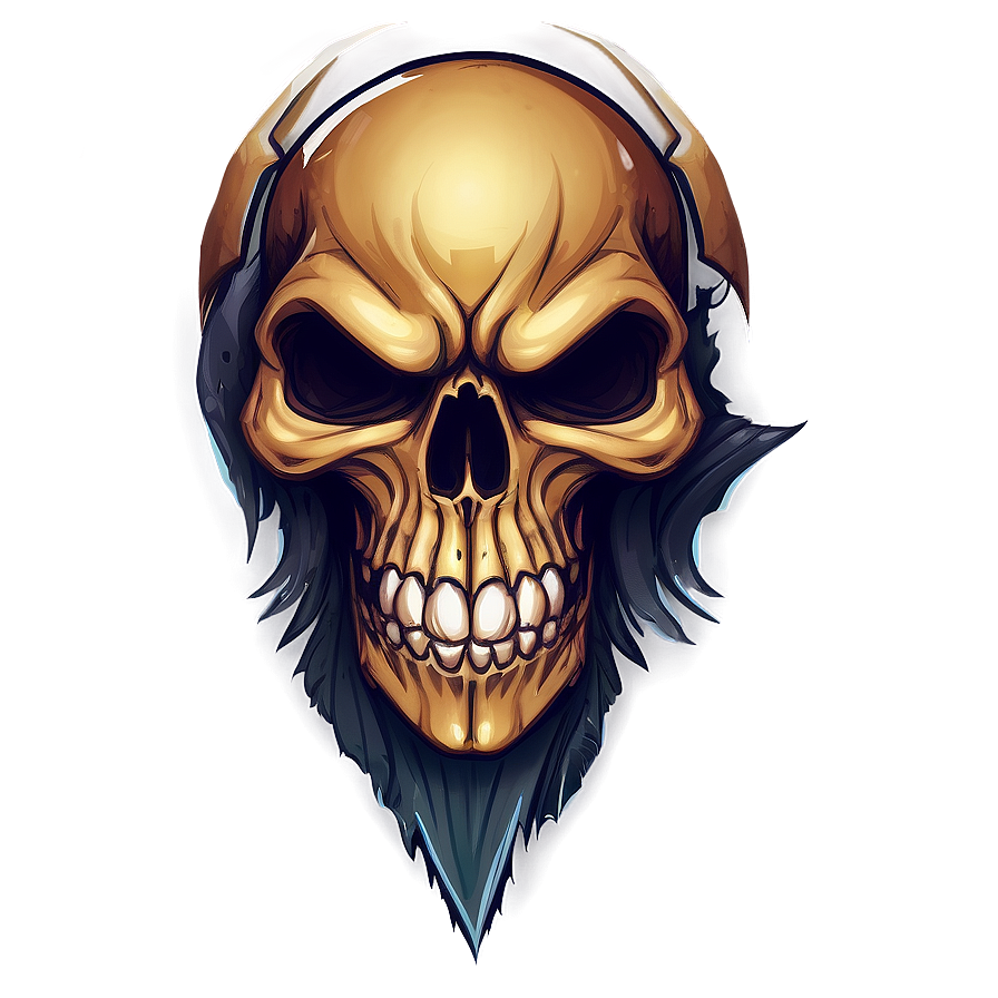 Angry Skull Emblem Png Col