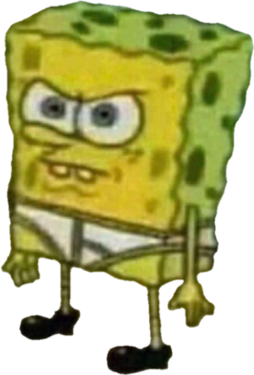 Angry Spongebob, HD Png Download PNG image with a transparent background, free high-resolution download