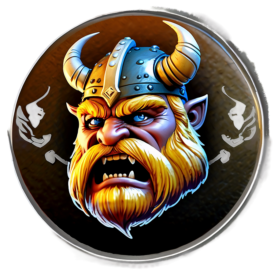 Angry Viking Emblem Png 06112024