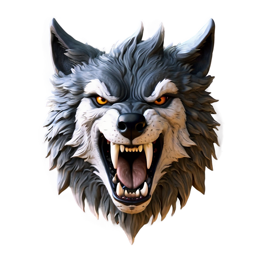 Angry Wolf Head Emblem Png 06122024