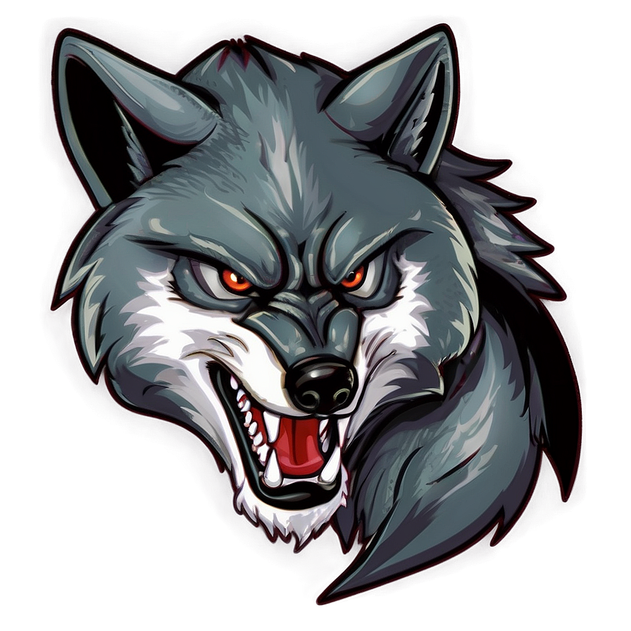 Angry Wolf Mascot PNG lvq94 PNG with transparent background
