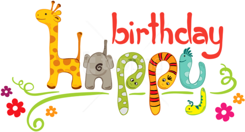 Animal Alphabet Happy Birthday Background