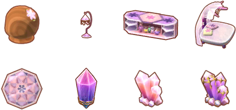 Animal Crossing Crystal Collection Items