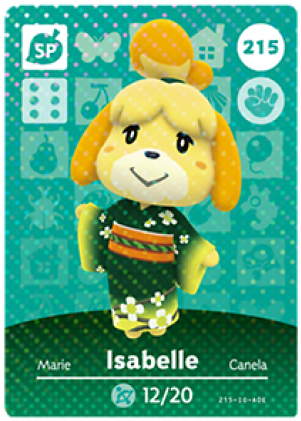 Animal Crossing Isabelle Card215