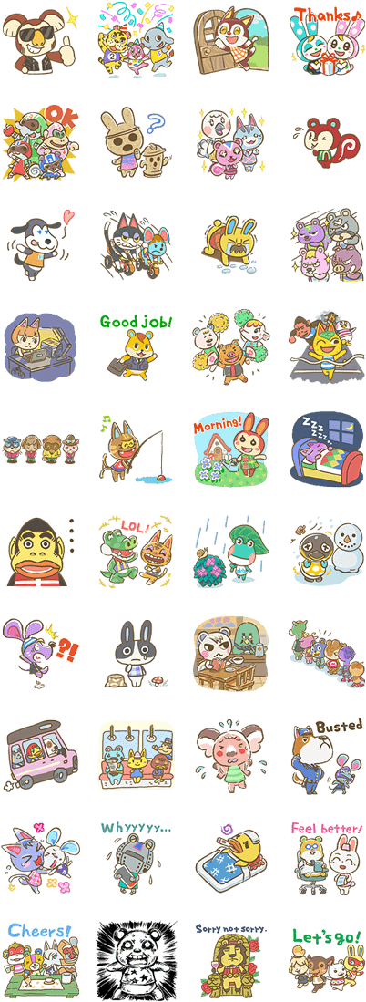 Animal Crossing Sticker Collection