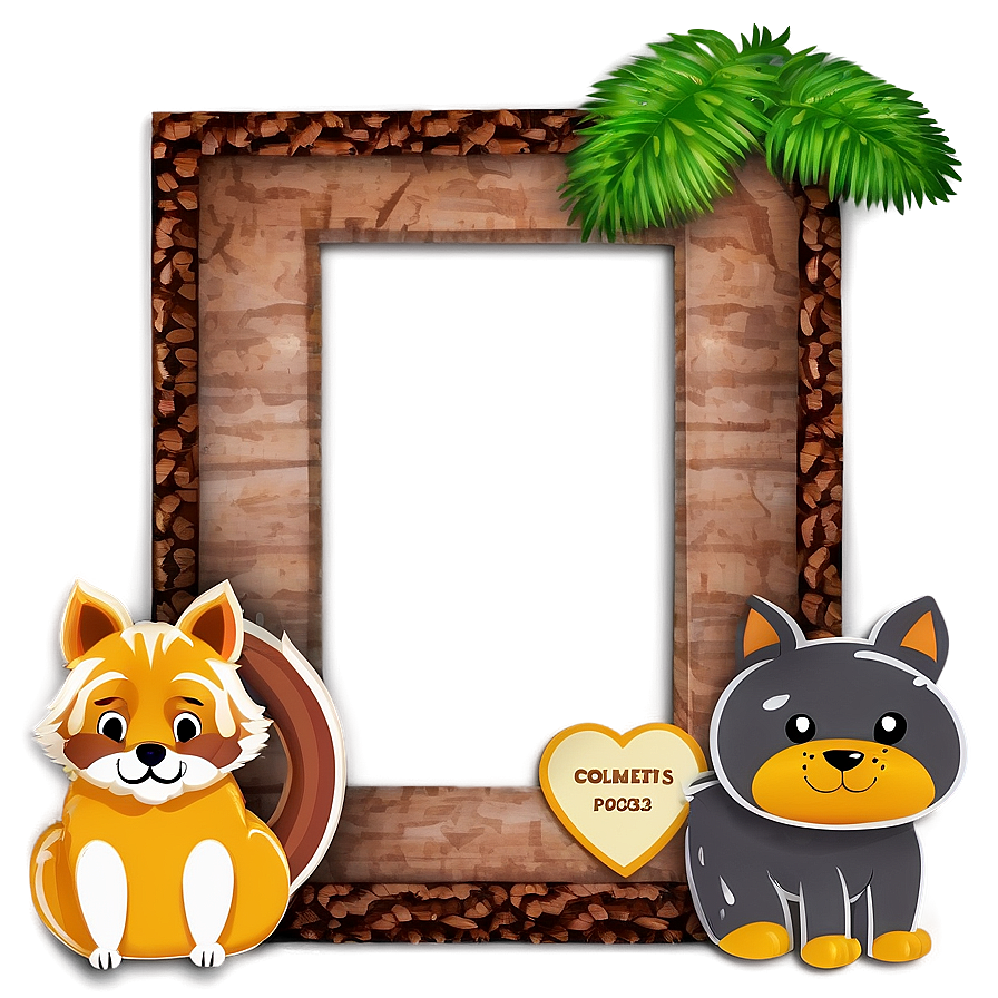 Animal Cute Frame Png Bcg