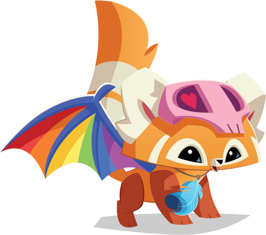 Animal_ Jam_ Rainbow_ Winged_ Fox