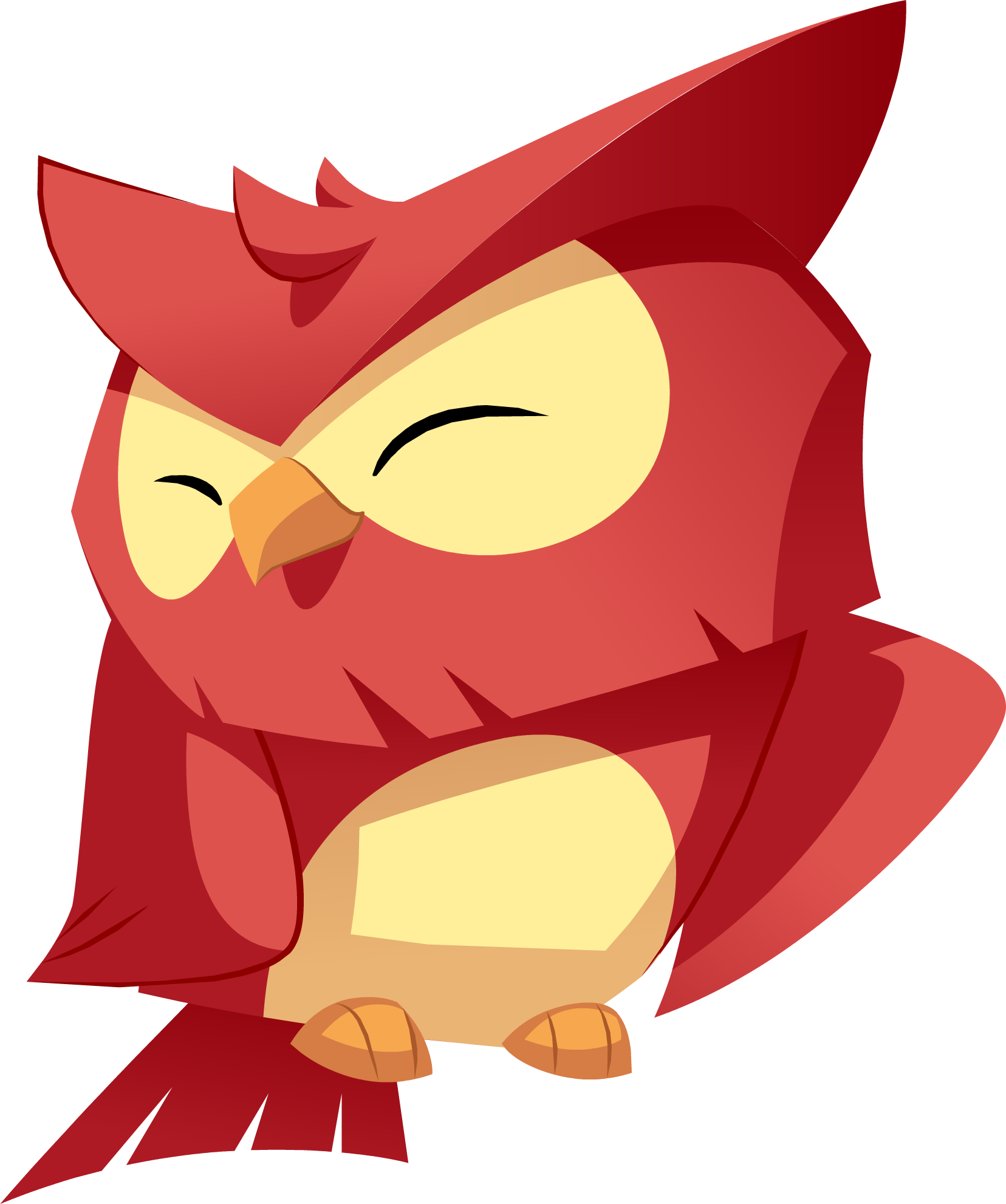 Red Owl - Animal Jam Owl Png, Transparent Png PNG with transparent background