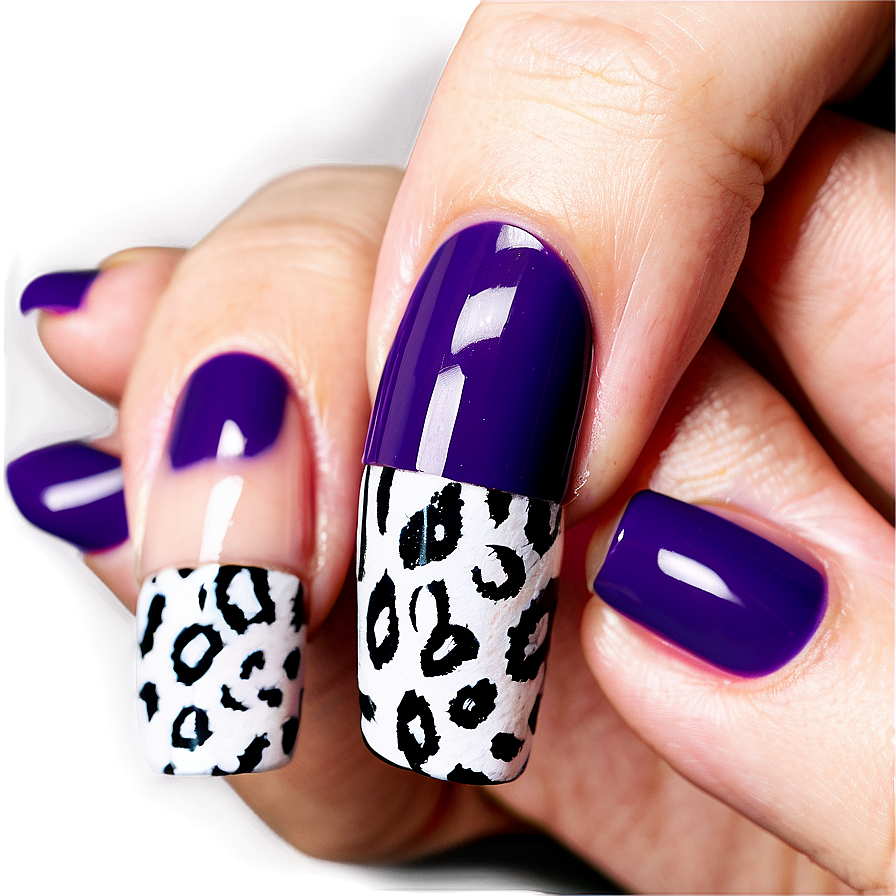 Animal Print Acrylic Nails Png 06202024