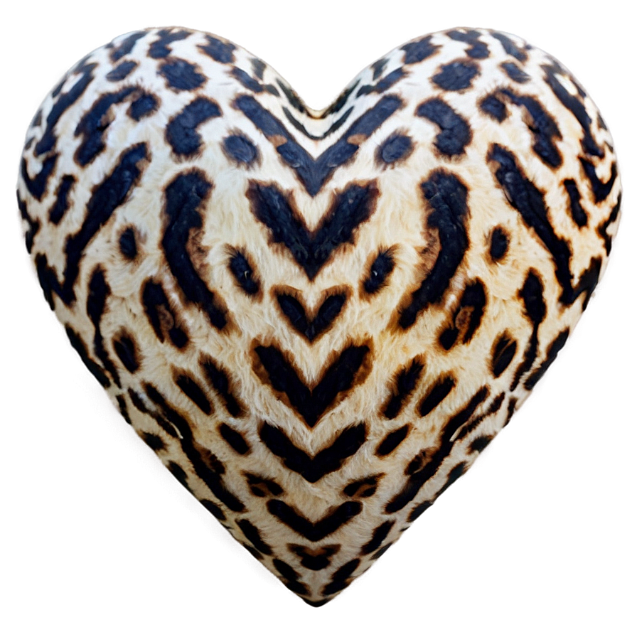Animal Print Heart PNG tsb PNG with transparent background