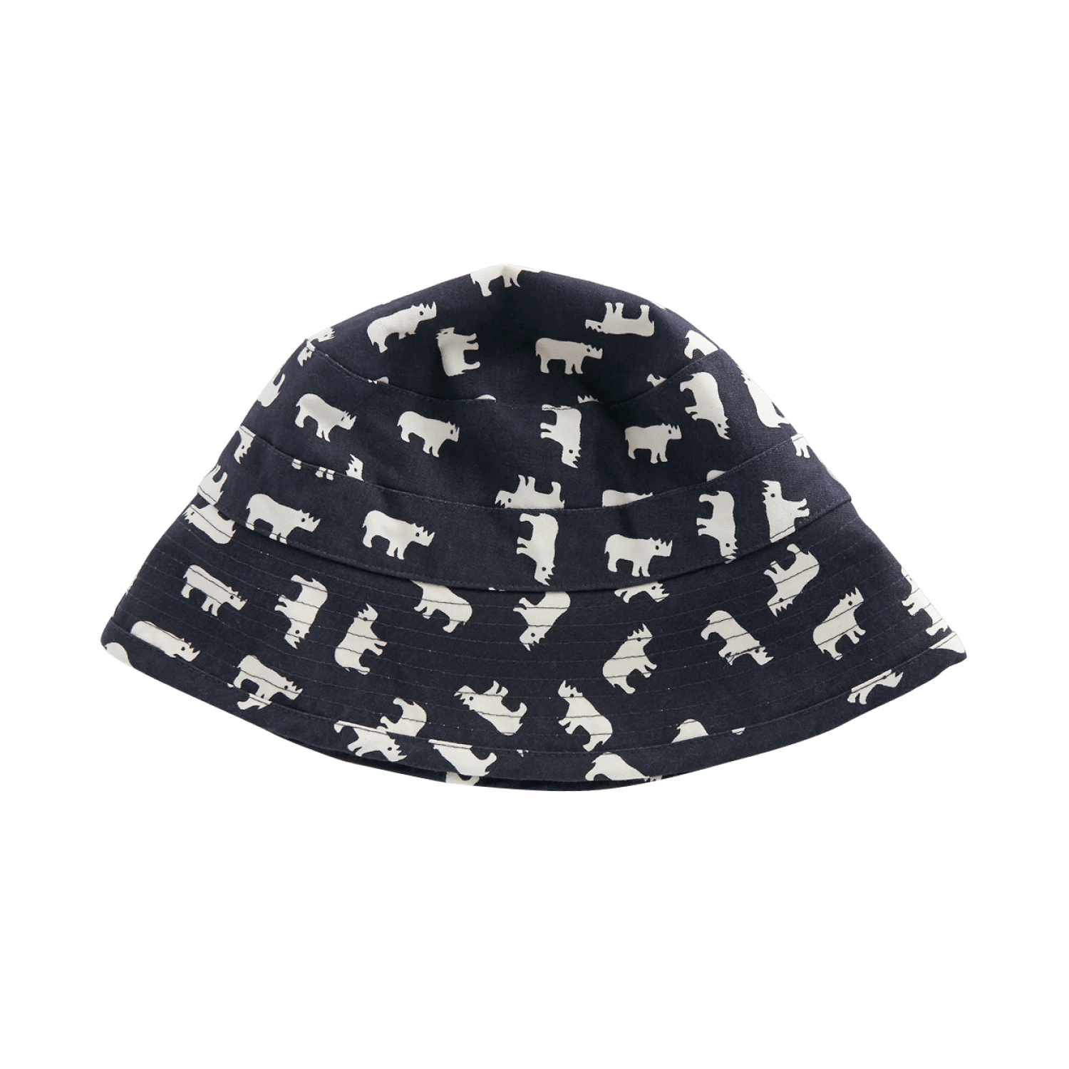 Animal Print Navy Bucket Hat