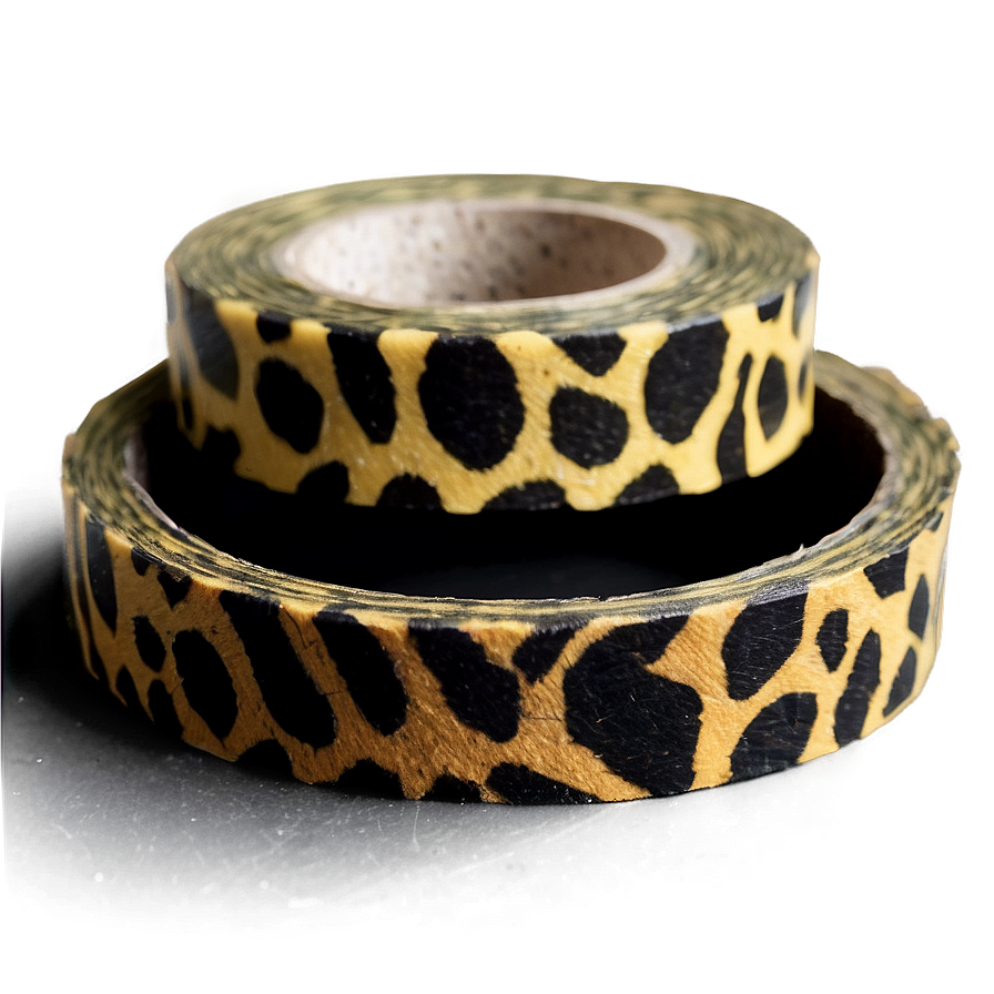 Animal Print Washi Tape Aesthetic Png Yfk