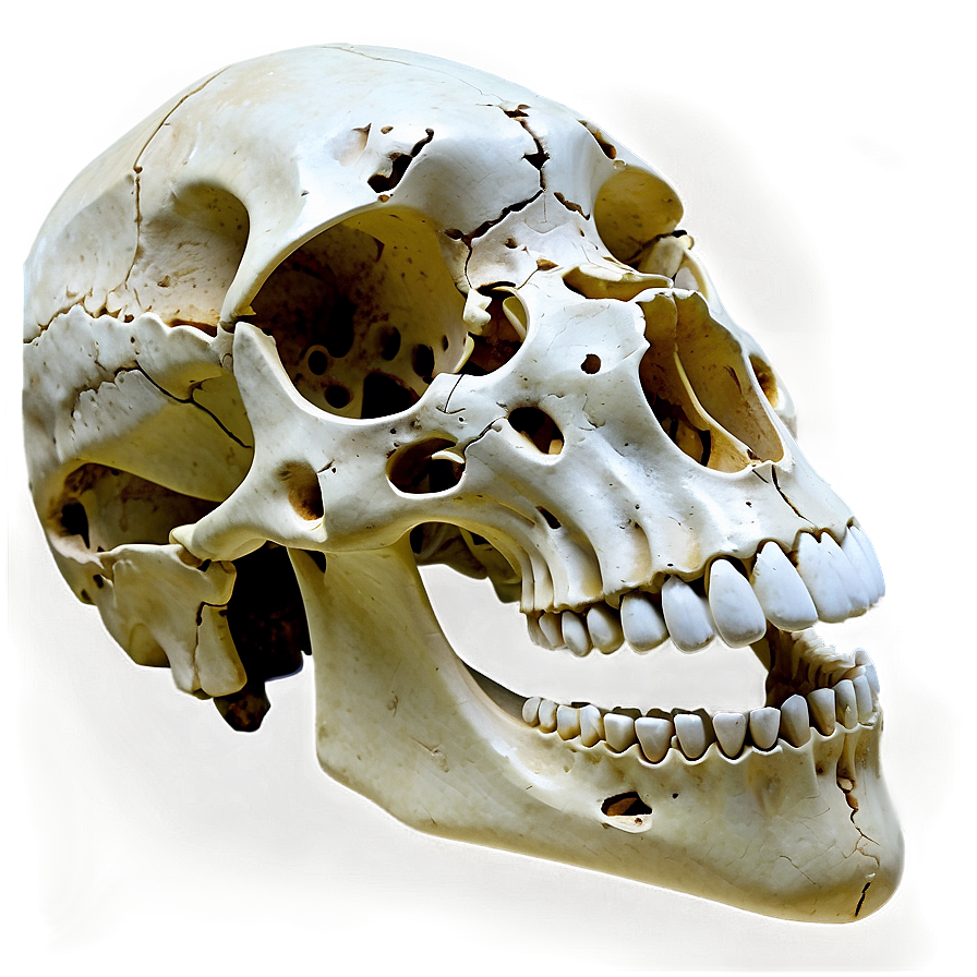 Animal Skull Fossil Png 06282024