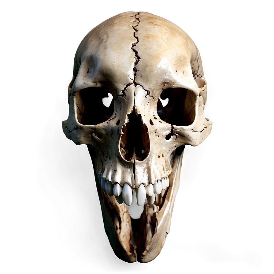 Animal Skull On Black Background Png Ype9