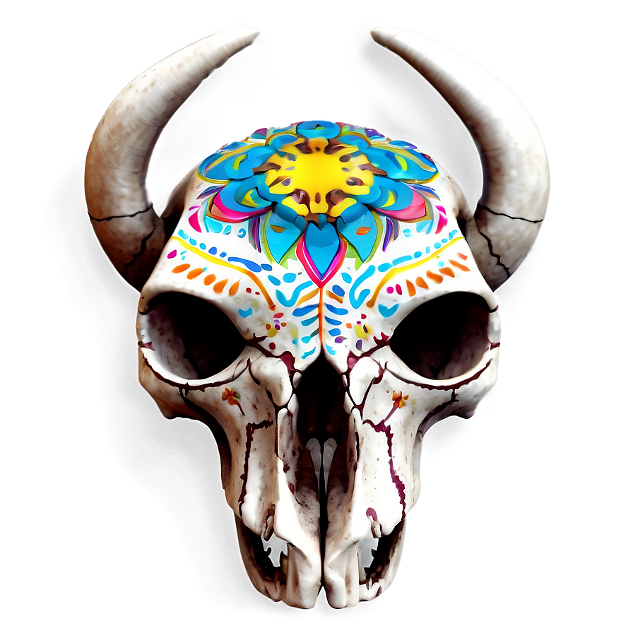 Animal Skull With Mandala Png 71