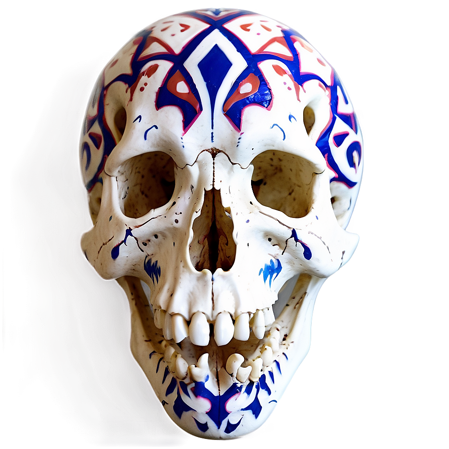 Animal Skull With Tribal Pattern Png 23