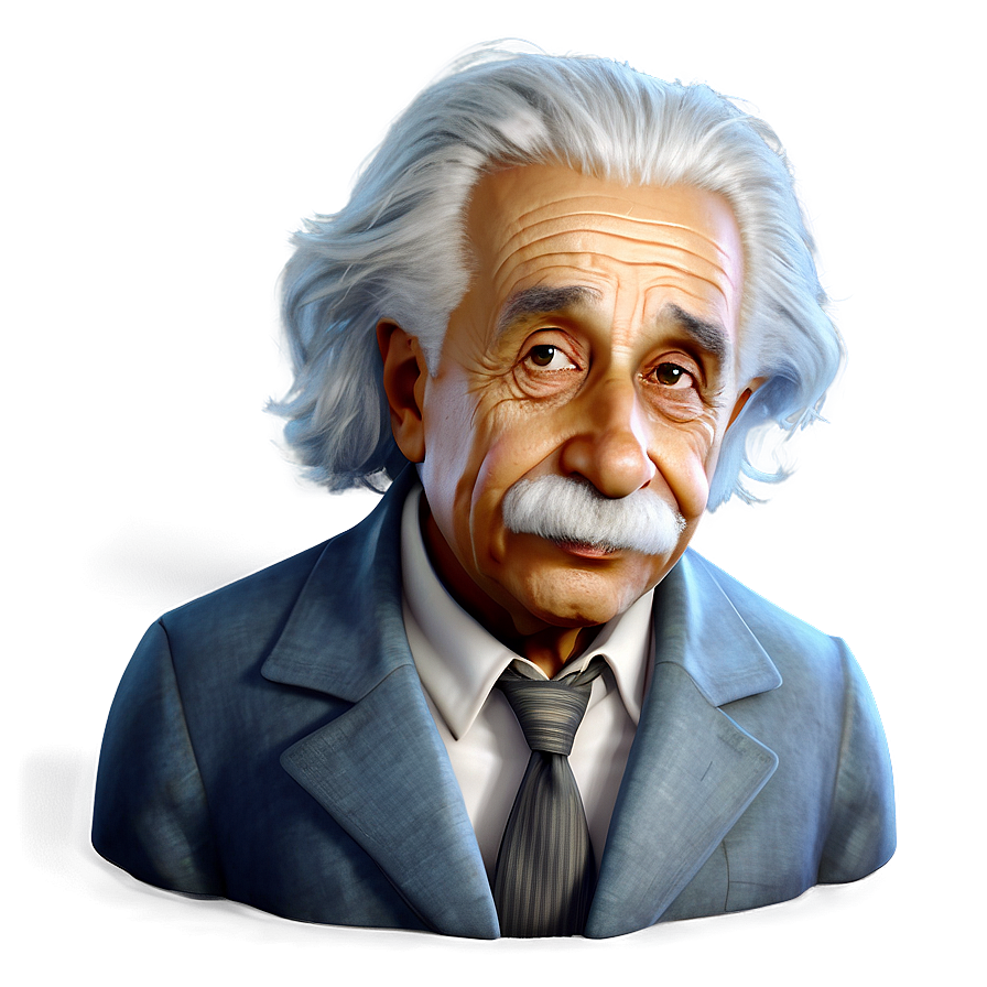 Animated Albert Einstein Character Png 96