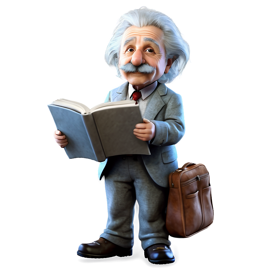 Animated Albert Einstein Character Png Con35