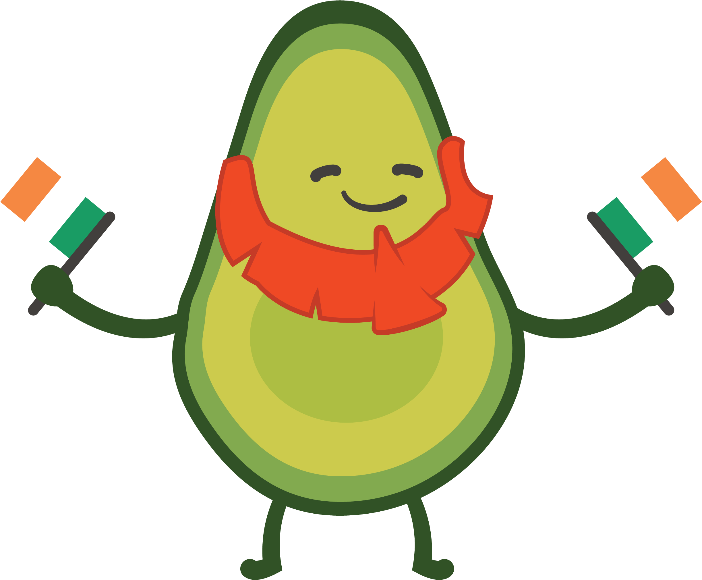 Animated Avocado With Irish Flag