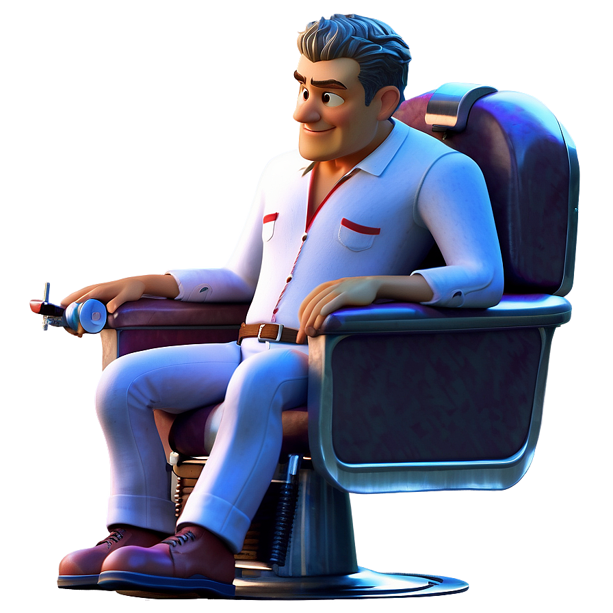 Animated Barber Character Png Nmk