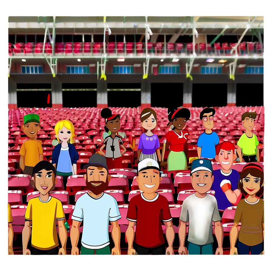 Animated Baseball Stadium Fans Png Dpq