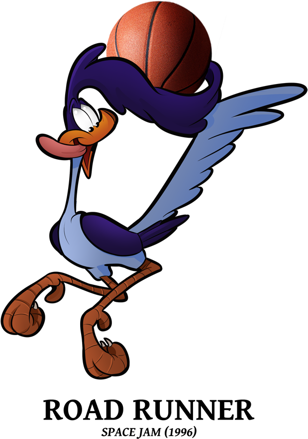 Animated Basketball Character Road Runner