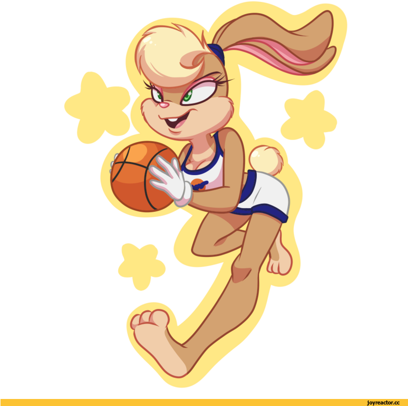 Animated Basketball Character Space Jam PNG with transparent background