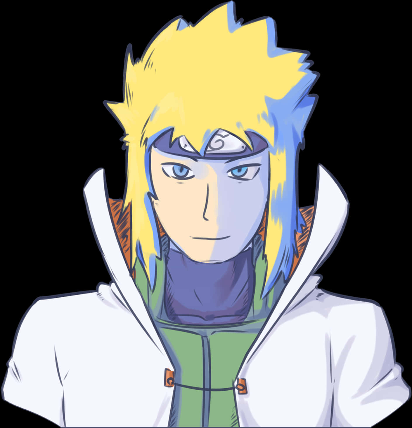 Animated Blonde Haired Character PNG with transparent background