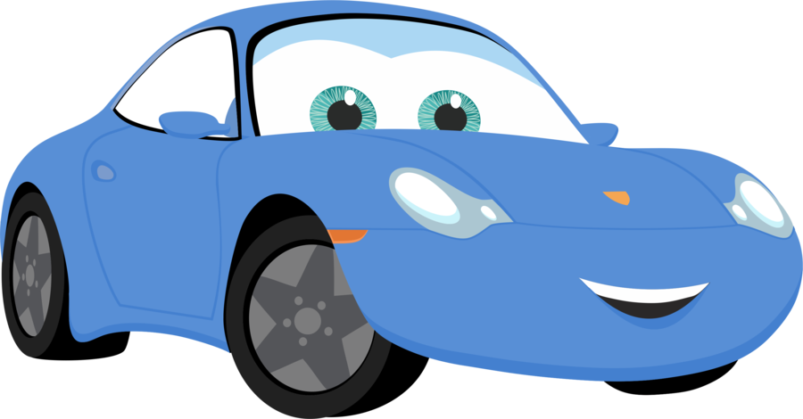 Animated Blue Car With Eyes