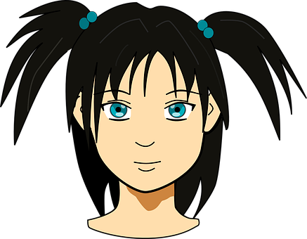 Animated Blue Eyed Girl