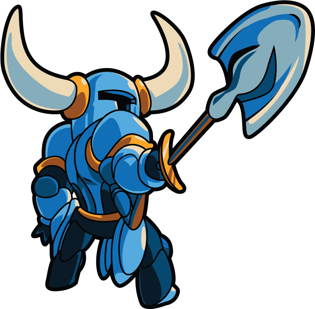 Animated Blue Knightwith Axe