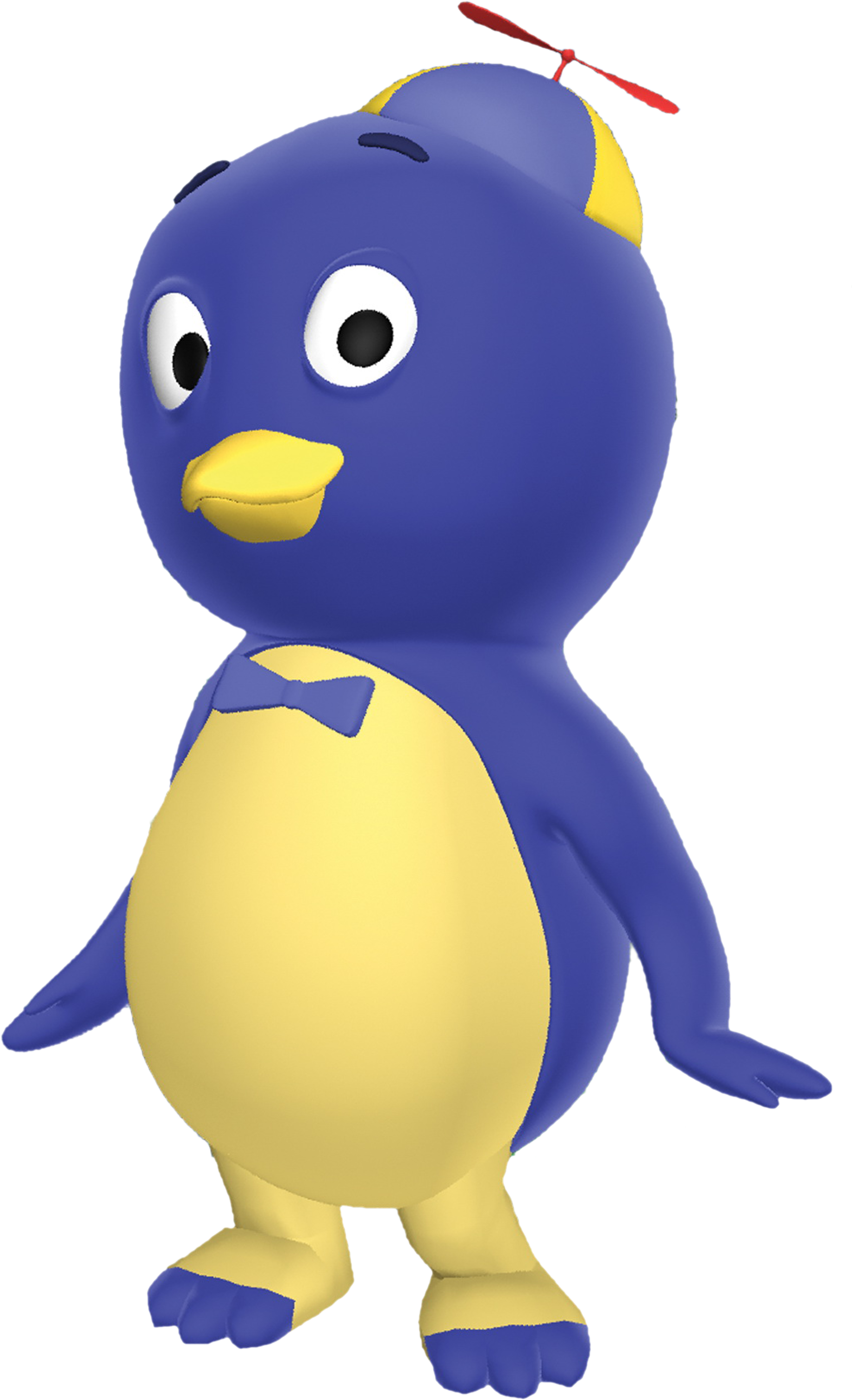 Animated Blue Penguin Character