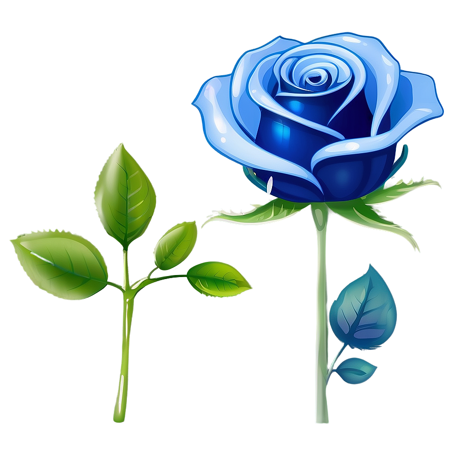 Animated Blue Rose Png Vae