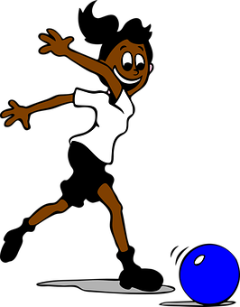 Animated Bowling Pin Character Jumping