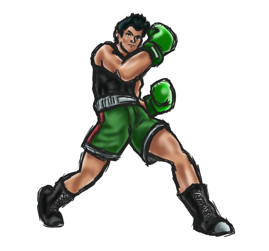 Animated Boxer Readyto Fight