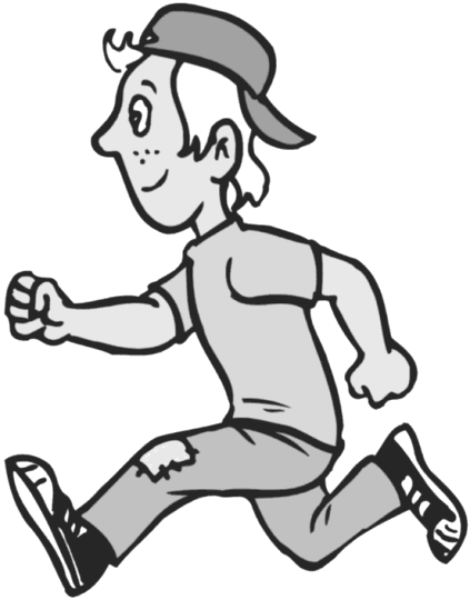 Boy Running Http Www Wpclipart Com Cartoon People Kids - People Running Cartoon PNG with transparent background