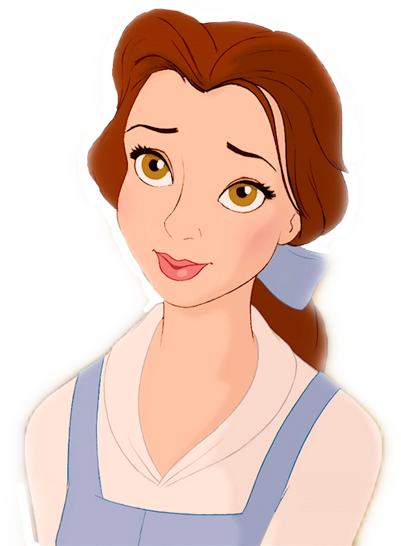 #belle #beautyandthebeast #disney #princess #disneyprincess - Famous Cartoon Characters With Brown Hair, HD Png Download PNG image with a transparent background, free high-resolution download